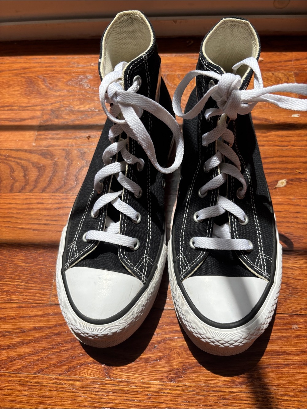Converse Black and White High-Top Kids Sneakers